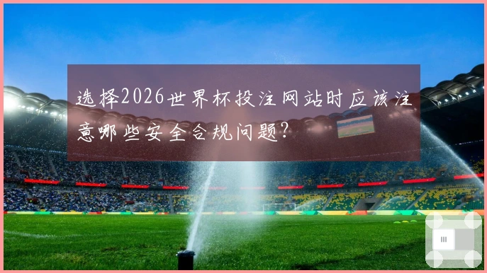 选择2026世界杯投注网站时应该注意哪些安全合规问题？